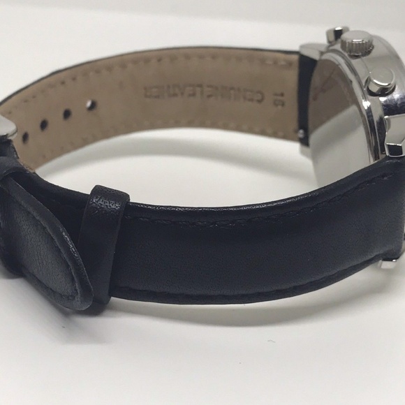 Fossil BQ3229 White Dial Black Leather Strap - Picture 6 of 7